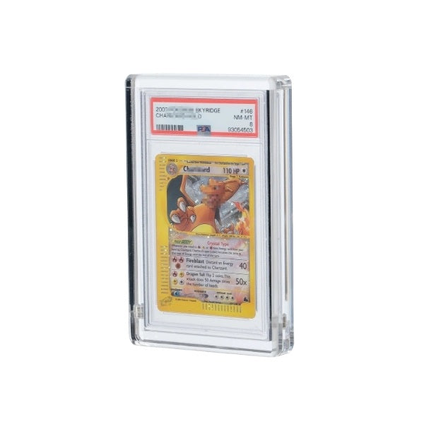 Clear acrylic case for a graded card slab